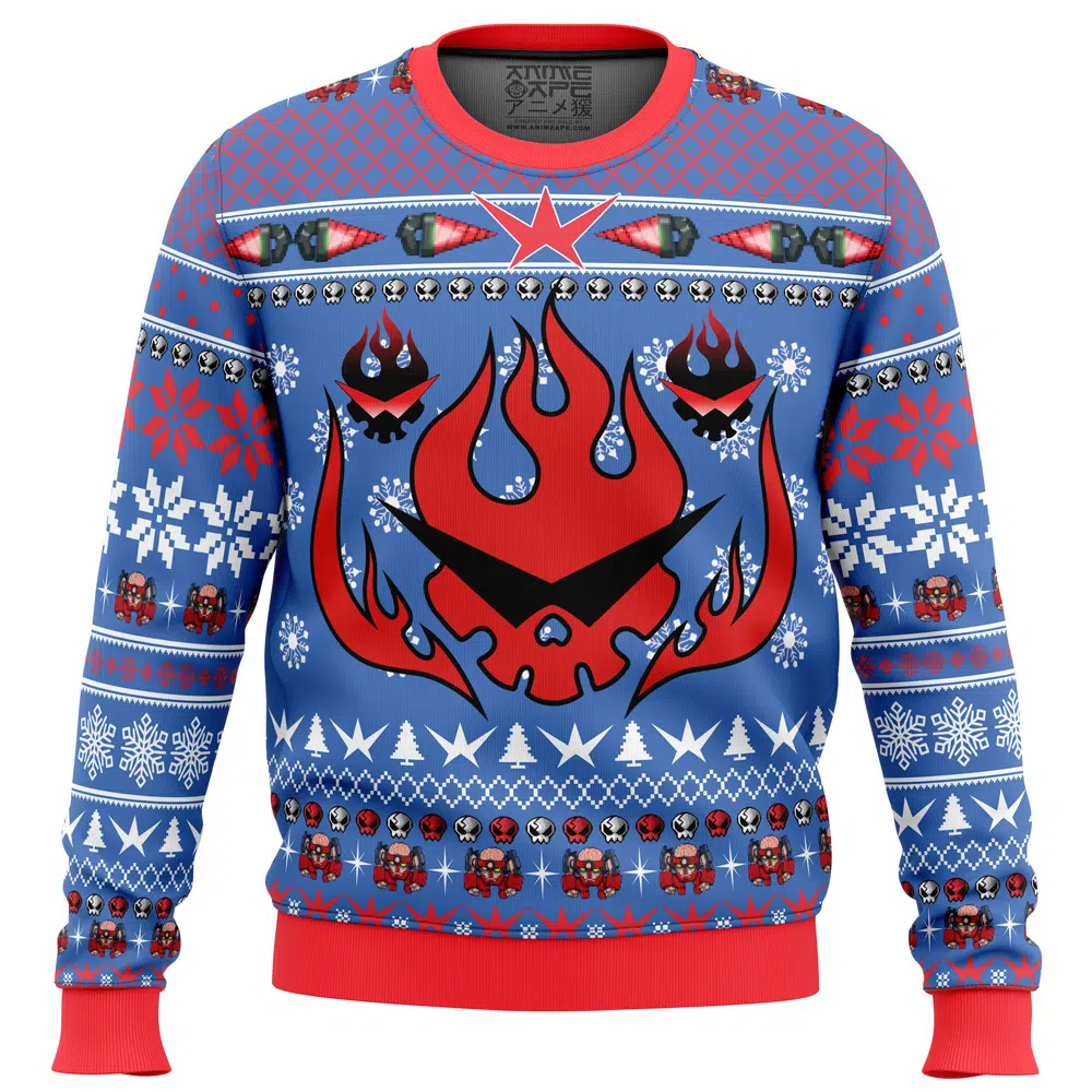 dai Ugly Christmas Sweater front mockup - Gurren Lagann Merch